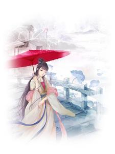 美人红妆色正鲜